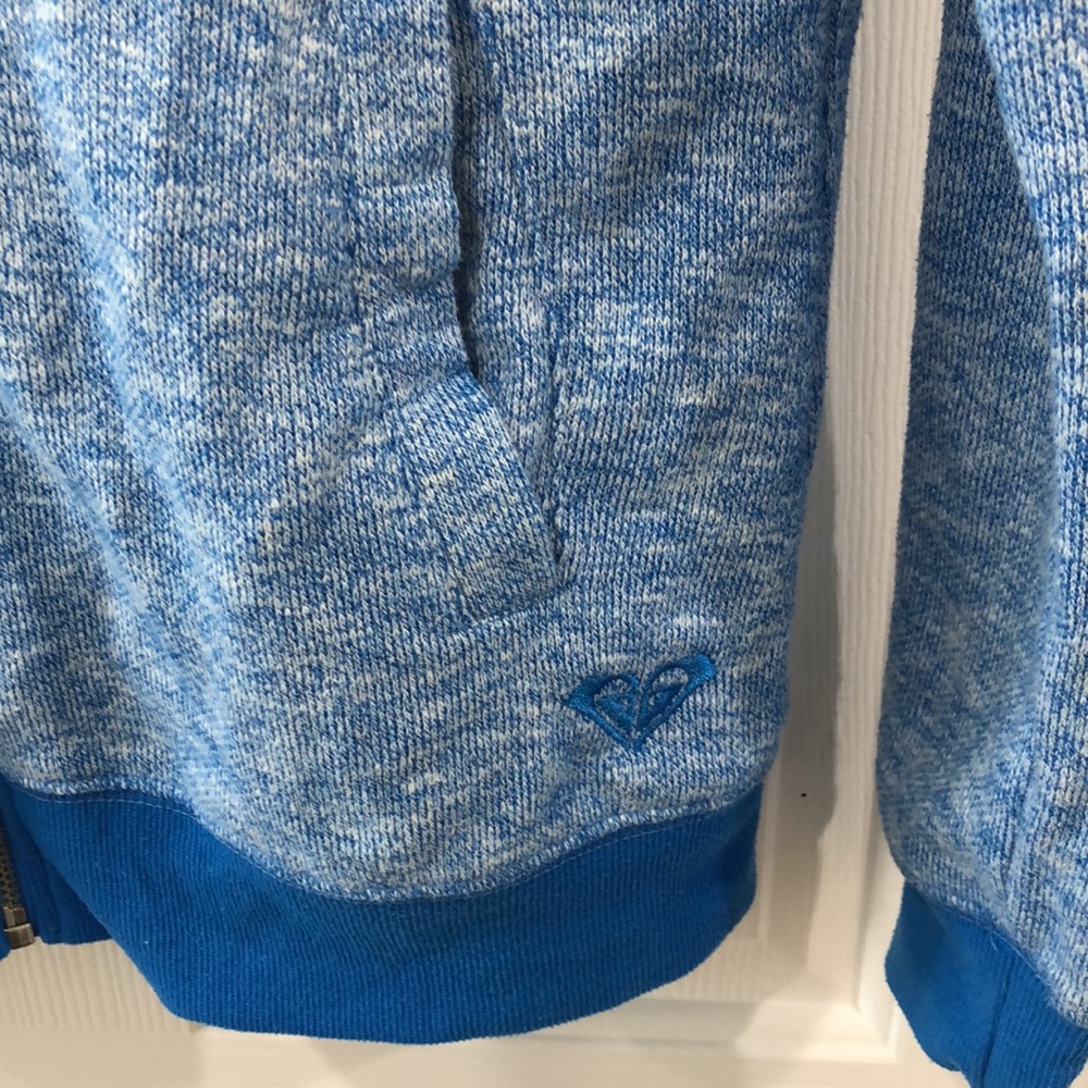 Roxy Size Medium Blue Zip Up Jacket - image 2